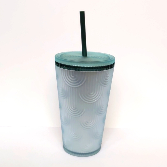 NWT Starbucks Green Soft Mermaid Scale Spring 2024 Plastic Tumbler Grande 16oz - Picture 1 of 6